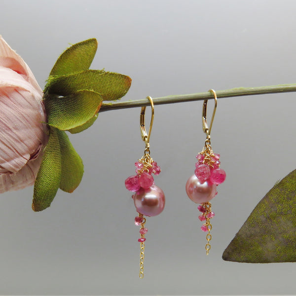 Pink Sapphires and Pink Pearls