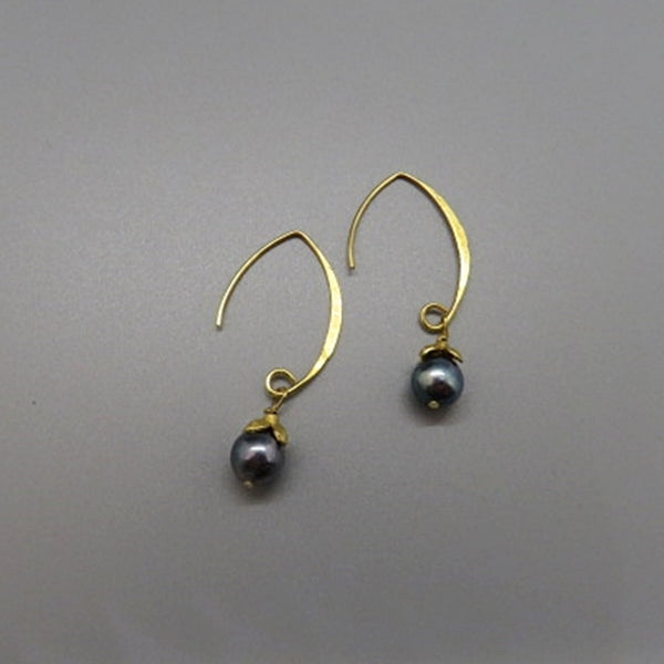 Peacock Akoya Pearl Earrings