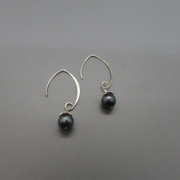 Peacock Akoya Pearl Earrings