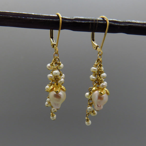 White Drop Akoya Pearl Earrings