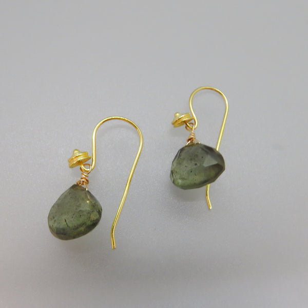 Moss Aquamarine Earrings