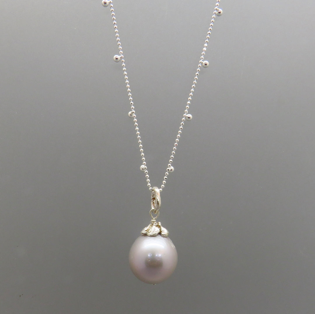 Gray Edison Pearl Pendant