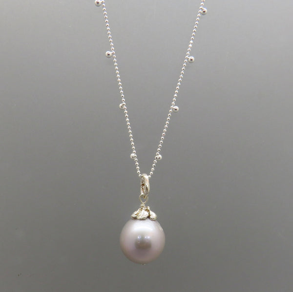 Gray Edison Pearl Pendant