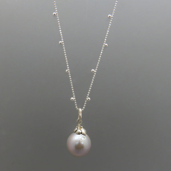 Gray Edison Pearl Pendant