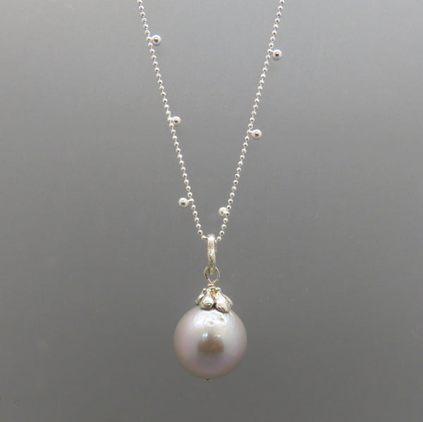 Gray Edison Pearl Pendant