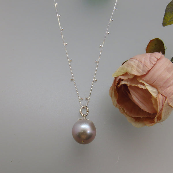 Gray Edison Pearl Pendant