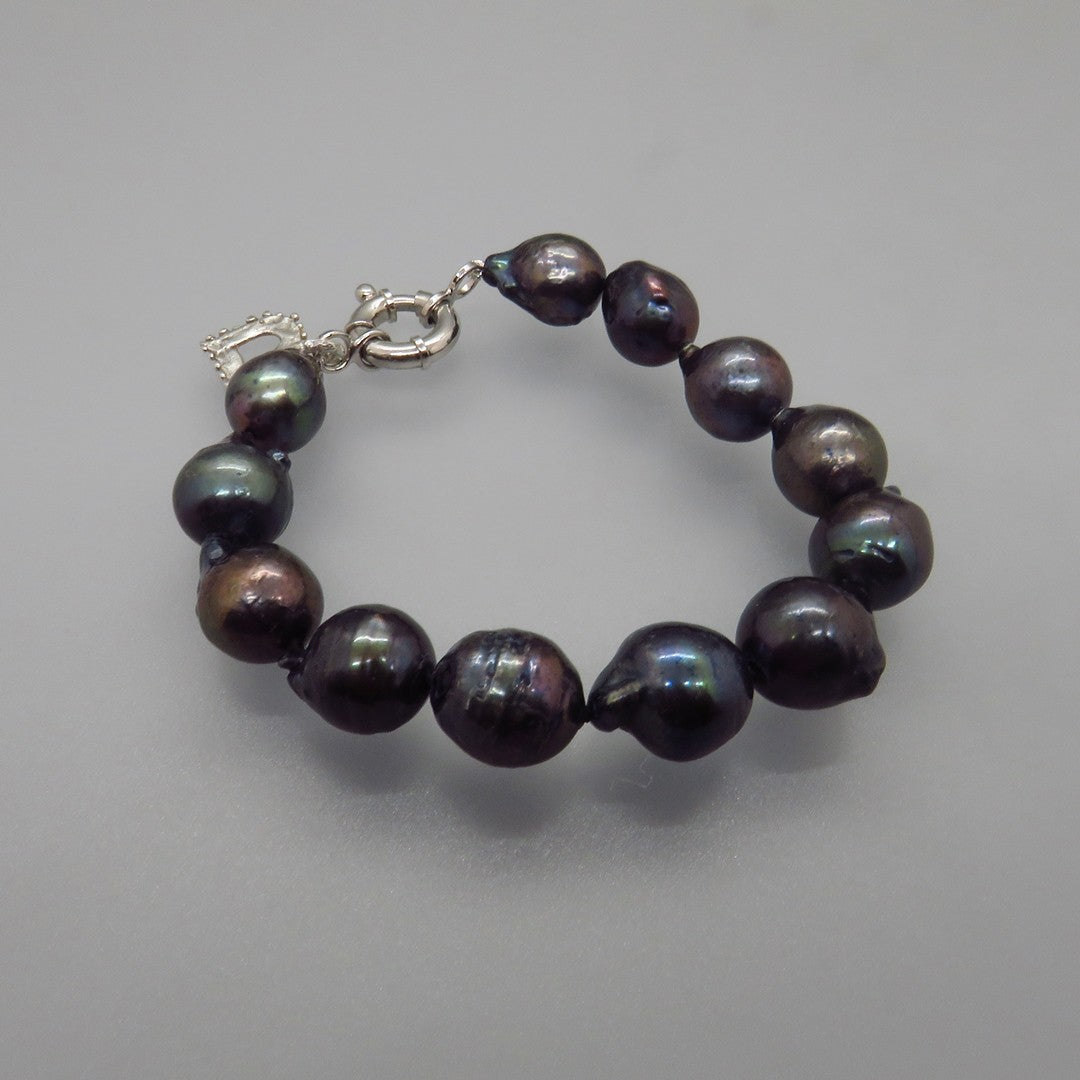 ★rosemont★ Silver Ribbon Pearl Bracelet RA24C47J Pearl Ribbon bracelet – Bonjour Rangs