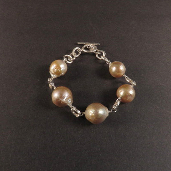 Pink Edison Pearl Bracelet