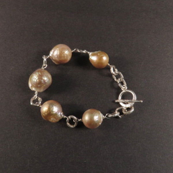 Pink Edison Pearl Bracelet