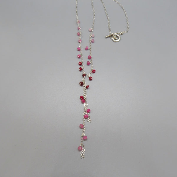 Ruby Y Necklace