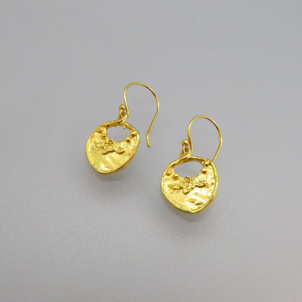 Vermeil Coin Earrings