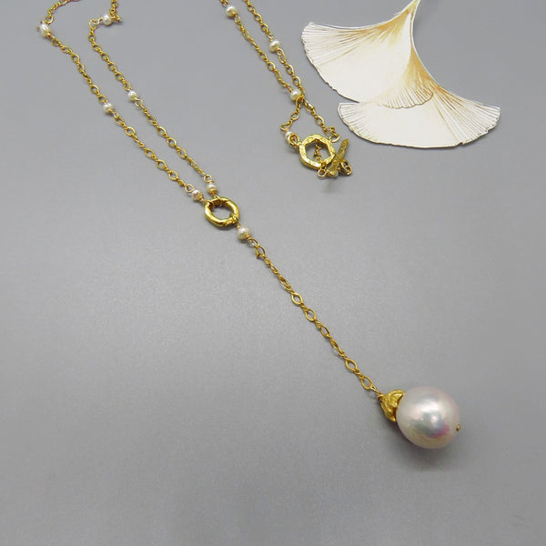 White Edison Pearl Necklace